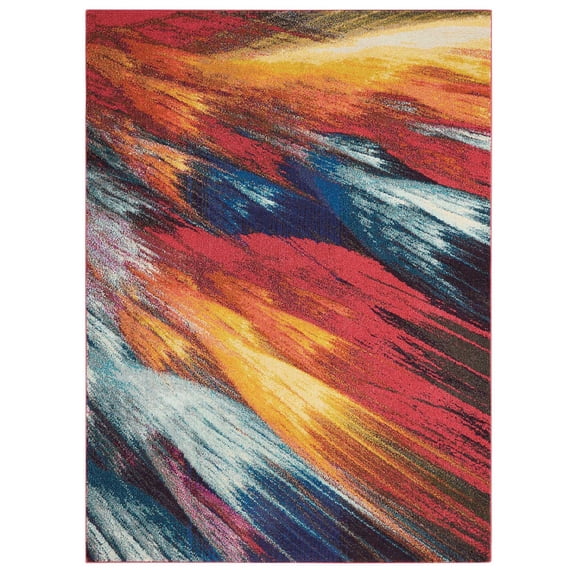 Nourison Celestial Abstract Burst 5'3" x 7'3" Area Rug, (5x7)