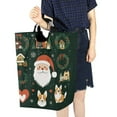 thumbnail image 4 of Yayeee Freestanding Laundry Hamper with Handle Collapsible Large Storage Basket for Clothes, Whimsical Christmas, 4 of 7