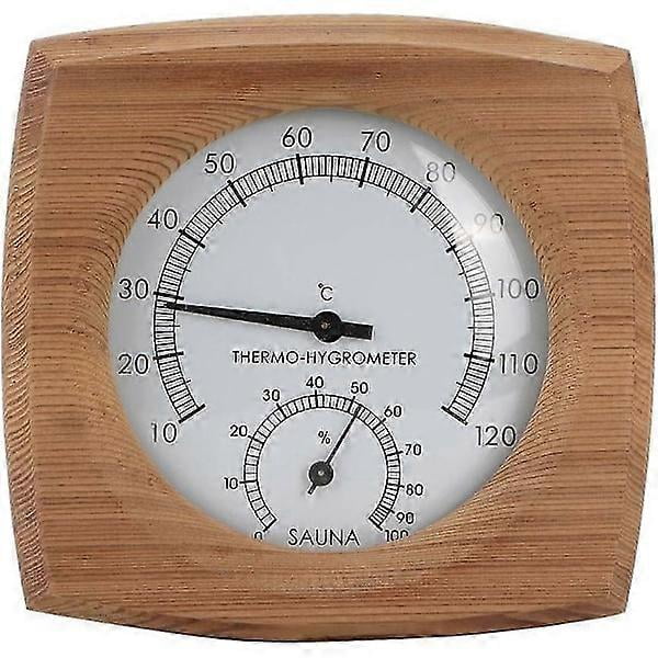 Thermometer/hygrometer, interior wood 2-in-1 for sauna sauna thermo-hygrometer thermometer