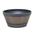 thumbnail image 2 of 1PCS Jardinière en Baril de Bois Ronde ing Jardin Pot de Fleurs Déco Plante Sans Chaîne, 2 of 8