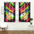 thumbnail image 2 of MKHERT Colorful Guitar Window Curtain Kitchen Curtain 26x39 inch,Two Piece, 2 of 3
