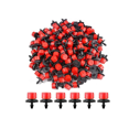 thumbnail image 1 of 200Pcs Adjustable Irrigation Drippers Sprinklers 360 Degree 1/4 Inch Barbed Drip Emitter Watering Sprinklers Anti-Clogging Drippers for Garden Watering System, 1 of 7