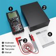 thumbnail image 2 of MESTEK DM100A Digital Multimeter Universal Meter 10000 Count AC/DC Voltage AC/DC Current Resistance Capacitance Measurement, 2 of 8