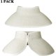 thumbnail image 2 of Women's Sun Visor Hats Wide Brim Straw Beach Hat Ponytail Hats for Women Foldable Floppy, 2 of 5