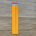 thumbnail image 1 of Lápiz de punta de cuero de color amarillo con forma hexagonal, material escolar para estudiantes de primaria, imprescindible para la escuela infantil, 1 of 4