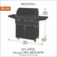 thumbnail image 2 of Classic Accessories Patio BBQ Grill Cover-Color:Black,Size:XX Large, 2 of 5