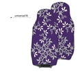 thumbnail image 4 of Easy to Install Car Universal Seat Cover, Blue-Purple Flowers Four Seasons Universal Front Seat Cover, 2-Piece, 4 of 8