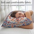thumbnail image 5 of Orange Blue Ethnic King Pillow Covers, Boho Geometric Art Vintage Soft Breathable Throw Pillow Cases with Invisible Zipper, Decorative Pillowcase Pillows Protectors for Sofa Bed Couch 20"x36", 5 of 9