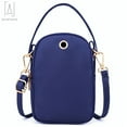 thumbnail image 3 of Gustave Women Small Crossbody Bag Cell Phone Pouch Purse Mini Messenger Shoulder Bag Smartphone Wallet Handbag Multipockets Bag, Blue, 3 of 11