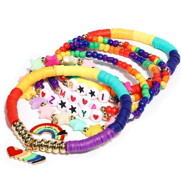 AICase For KPop Merch 6pcs Bracelets Set Pop Stuff Fans Cosplay Merchandise Gifts Outfit Costume Accessories Friendship Jewelry Stocking Stuffers Party Favors Halloween Birthday Christmas