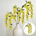 thumbnail image 5 of Artificial Hanging Convallaria Majalis Flowers, Realistic Faux Lily of the Valley Garland for Wedding & Home Decor, Spring Summer Ceiling Floral Arrangement, Topliu, 5 of 6