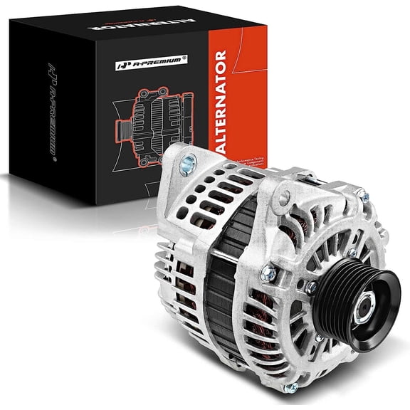 A-Premium Alternator for Nissan Altima, Murano, Maxima, Quest - V6 3.5L, 12V 130A CW 7-Groove Pulley
