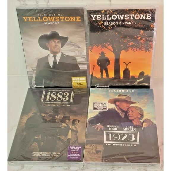 Yellowstone: The Ultimate Collection (Season 5 Pts 1-2   1883   1923) - DVD Box Set - New & Sealed