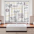 thumbnail image 2 of Ambesonne Adventure Kitchen Curtains, Happy Pattern of Words, 55"x24", Pastel Brown, 2 of 3
