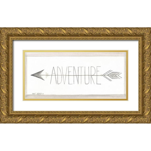 Shamp, Cindy 24x13 Gold Ornate Wood Framed with Double Matting Museum Art Print Titled - Adventure