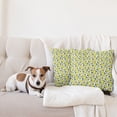 thumbnail image 4 of Ambesonne Lemons Throw Pillow Cover 2 Pack, Vivid Summer Citrus Blossom, 18", Yellow and Green, 4 of 5