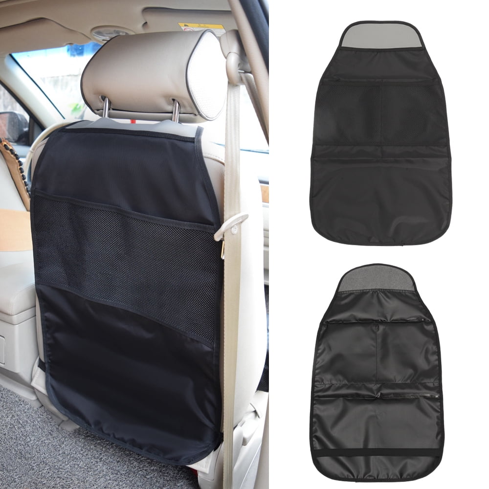 Car Seat Back-Bag Storage Multi Pocket Organizer Bag Protector For Kids Baby Mat 
