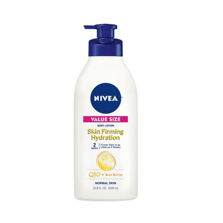 NIVEA Skin Firming Hydration Body Lotion, 33.8 fl (Best Skin Firming Products For Arms)