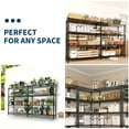 4-Tier Adjustable Metal Wire Storage Rack,Industrial Shelving for ...