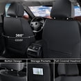 thumbnail image 6 of Coverado Car Seat Covers 2 Seats, Waterproof Faux Leather Front Seat Protectors, Auto Interior Cushions Universal Fit for Most Cars, Black, 6 of 9