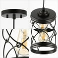 thumbnail image 6 of JONATHAN Y Marelle 6.5" 1-Light Farmhouse Industrial Iron Filigree Caged Jar LED Pendant, Oil Rubbed Bronze (Set of 3), 6 of 11