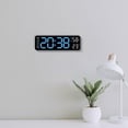 thumbnail image 1 of Reloj de Pared Macarena Digital Moderno LED Azul Claro Blanco, 1 of 8