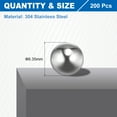 thumbnail image 2 of 6.35mm Bearing Balls, 200 Pcs 304 Stainless Steel G100 Precision Balls, 2 of 6