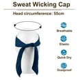 thumbnail image 4 of Uxcell Head Ties Headband Ninja Karate Headband Adjustable Sports Tie Back Navy Blue, 3 Pack, 4 of 7