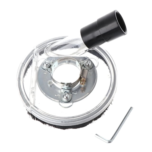652F Dust Shroud Kit, Dry Grinding Cover Tool For Angle Hand Grinder Clear 80-125mm