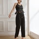 thumbnail image 5 of Gibobby Pijamas para mujer Pijamas de mujer Lencería Lencería de satén Sexy Camisón Slips Conjuntos de dormir Sexy Slips Ropa de dormir Conjuntos de camisón(Negro,CH), 5 of 5