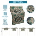 thumbnail image 7 of Table Runners 90 Inches Long Dress Scarves, Beige Turquoise Boho Farmhouse Coffee/Dining/Kitchen Table Runner for Living Room, Medieval Vintage Ethnic Floral 13x90 Inch, 7 of 7