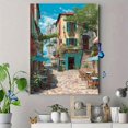 thumbnail image 4 of European Street Cafe Canvas Print Villa Hotel Home Wall Art, 4 of 8