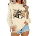 thumbnail image 2 of Wancir Christmas Sweatshirts for Women Merry Christmas Tree Graphic Long Sleeve Xmas Vacation Pullover Christian Tops, 2 of 4