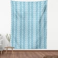 thumbnail image 3 of Blue and White Fabric by the Yard, Retro Modern Pattern with Square Shapes Pastel and Geometric, Decorative Upholstery Fabric for Chairs & Home Accents, 10 Yards, Blue Pale Blue and White by Ambesonne, 3 of 4