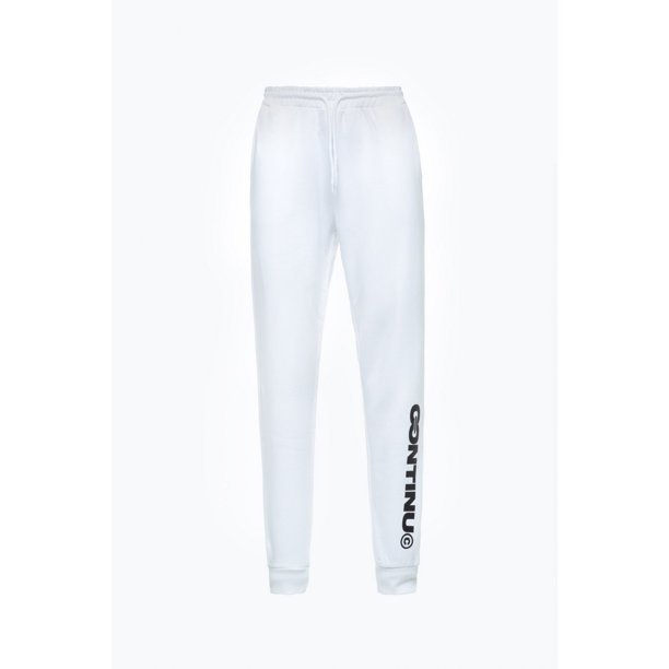 Hype - Pantalón de Chándal Diseño Continu8 para Adultos Unisex (Blanco)