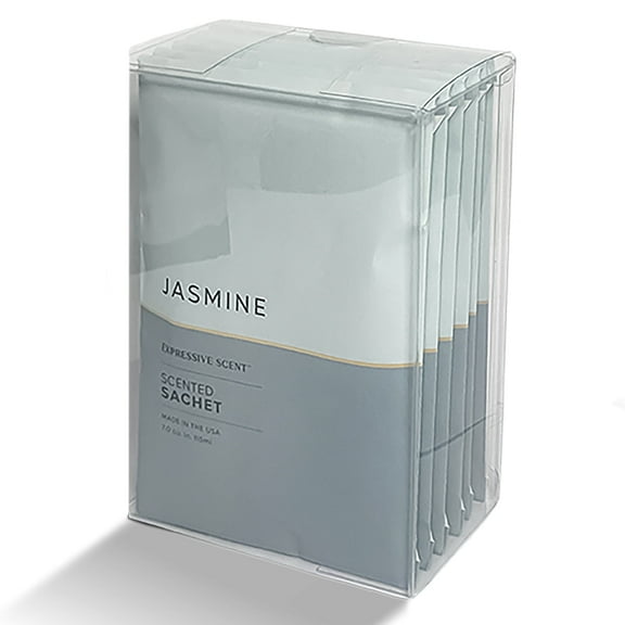 Expressive Scent Scented Pouches–perfect Jasmine Fresh Scent Sachets (6- Pack)