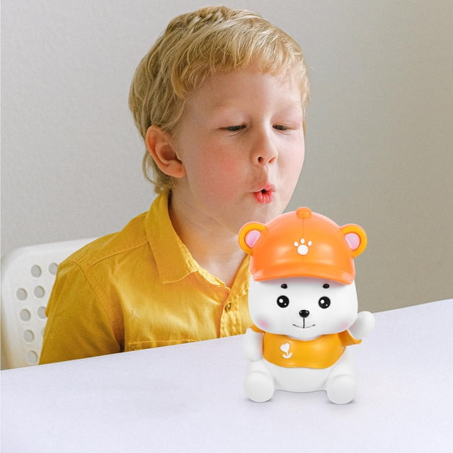 LOLIPPYY Bear Money Box Decorative Coin Storage PVC Yellow 1Set for Families and Students