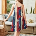 thumbnail image 4 of 4th of July Dresses for Girls Patriotic American Flag Dresses Sleeveless Independence Day Stars Striped Patriotic Dress Size 10-12 Midi Dresses with Pockets, 4 of 4