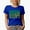 Royal Blue, variant on Coffee Makes Me Happy Quote or Saying, Groovy Retro Wavy Text Merch Gift, Black T-Shirt, Small