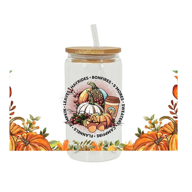 Hot6sl Ofertas Del Día Transfers Coloridos, Uv Dtf, Pinturas Decorativas, Otoños, Tazas, Tazas, Vasos, Botellas, Platos, Etc.