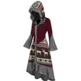 thumbnail image 4 of CEHVOM Women's Casual Long Sleeve Ladies Sweatshirts With Hood Solid Printing Dress Sale, 4 of 7