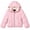 Light Pink, variant on Girls Cropped Puffer Jacket Heavyweight Poly Shell Sherpa Lined Winter Jacket