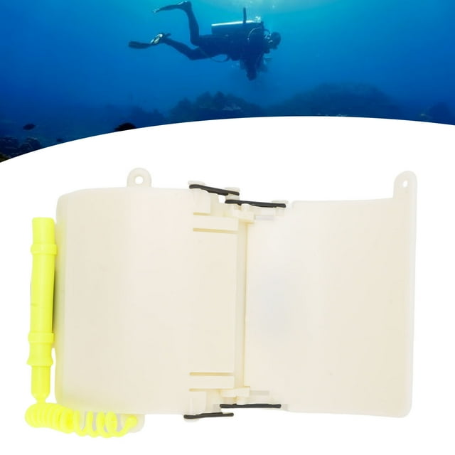 Pizarra De Buceo, Resistente Al Agua, Portátil, De 3 Páginas, Conveniente Tipo De Muñeca De Pizarra Subacuática Para Buceo Profundo