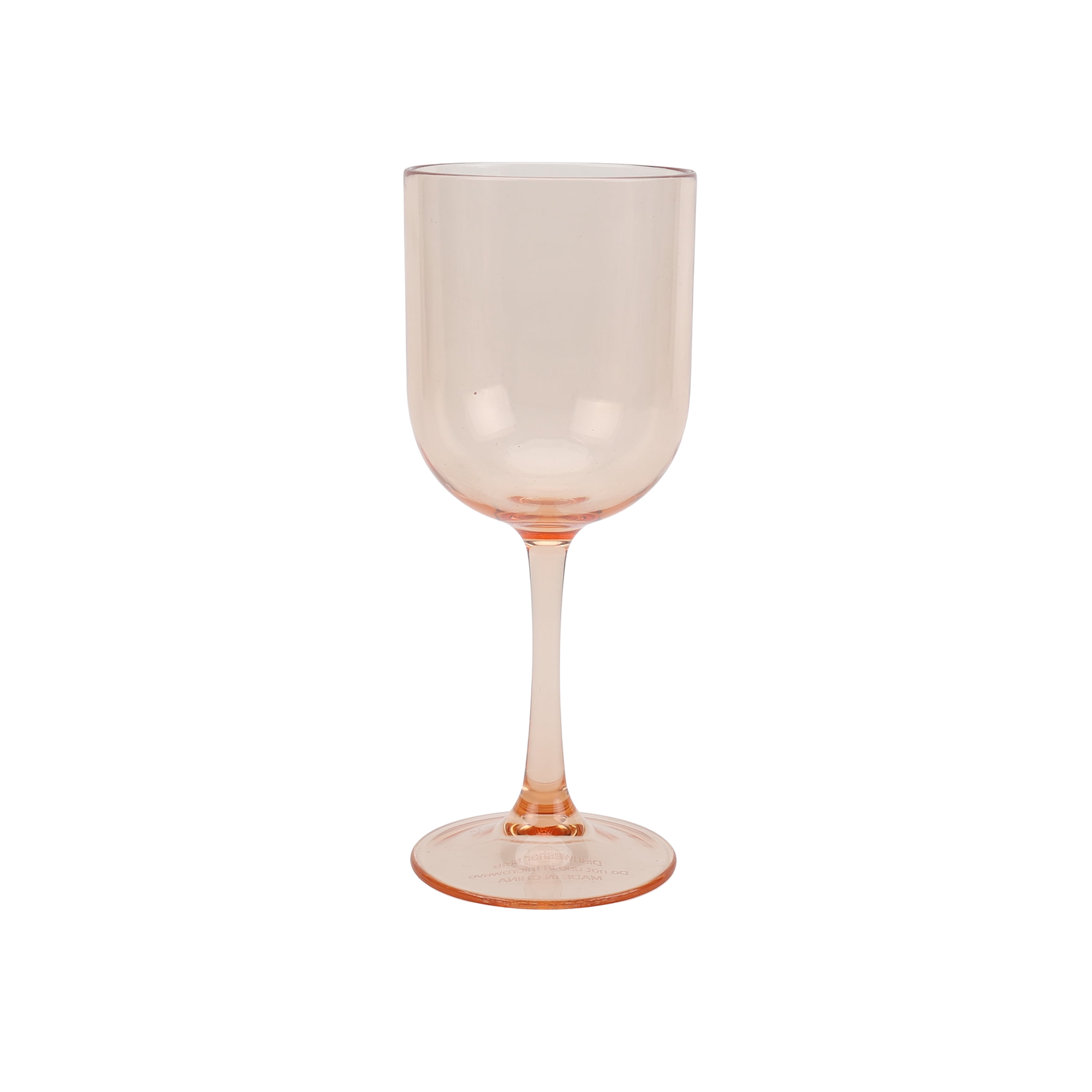 Just Feed Me by Jessie James Decker 4-Piece 12oz Stemmed Wine Glass Set, Pink
