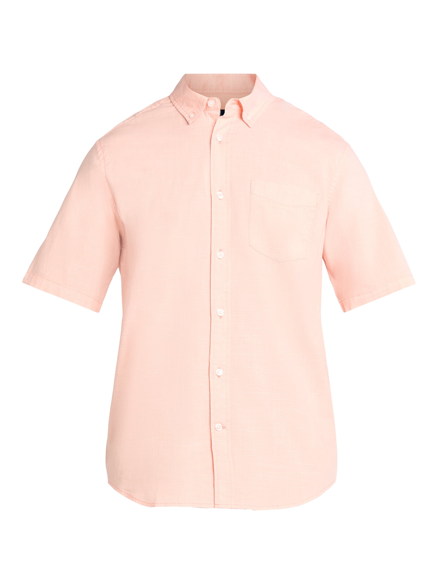George Men's and Big Men's Cross Hatch Shirt with Short Sleeves, Sizes XS-3XL