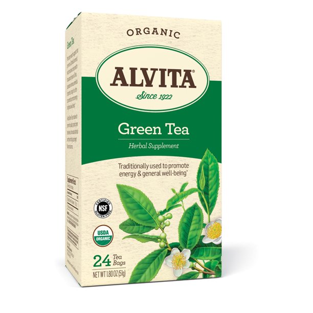 Alvita Organic Green Tea Tea Bags, 24 Ct