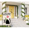 thumbnail image 3 of Spring Cat Tulip Garden Flag 12x18 Vertical Double Sided Welcome Easter Farmhouse Holiday Outside Decorations Burlap Yard Flag BW767, 3 of 6