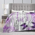 thumbnail image 4 of To My Aunt Blanket Gifts For Kids Adults - Lightweight Throw Blanket For Bedroom Living Room Decor Soft Fuzzy Fleece Cozy Plush Bed Couch 60"X50", 4 of 7