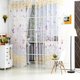 thumbnail image 3 of Panel de cortina de ventana de gasa de tul floral de mariposa (rosa 100X200cm Ndcxsfigh  Nuevos Originales, 3 of 6