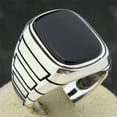 thumbnail image 2 of relayinert Classic Vintage Style Men S Ring High-End Texture Exquisite Craft Rust-Proof Electroplate Men Ring 9 A Size 6, 2 of 6